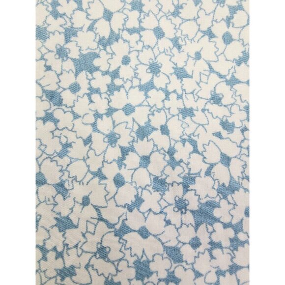 J. Crew Slim Stretch Untucked Size Small Men White Blue Floral Button Down Shirt - Picture 6 of 11